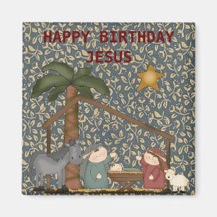 Kerstmis Geboorte Scène Baby Jesus Magnet