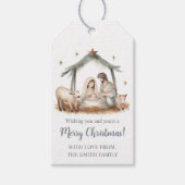 Kerstmis Geboorte Scène Gift Labels Cadeaulabel (Voorkant)