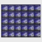 Kerstmis Geboorte Scène Glorie aan God Christelijk Cadeaupapier (Vlak)