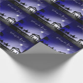 Kerstmis Geboorte Scène Glorie aan God Christelijk Cadeaupapier (Hoek)