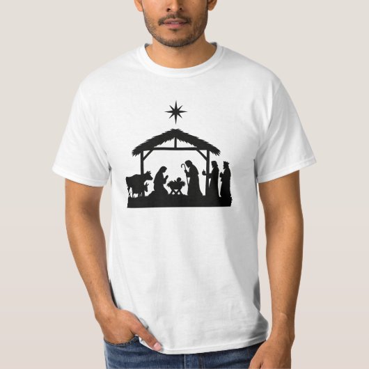 Kerstmis geboorte T-shirt (Voorkant)