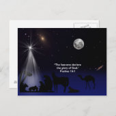 Kerstmis, Geboorte van Christus, Briefkaart (Voorkant / Achterkant)