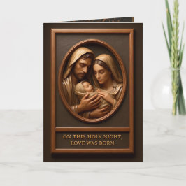 Kerstmis Geboorte Vouwbare Wenskaart Kaart