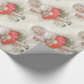 Kerstmis geboren om meisje te bakken cadeaupapier (Hoek)