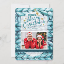 Kerstmis gebreide foto