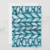 Kerstmis gebreide foto feestdagenkaart (Achterkant)