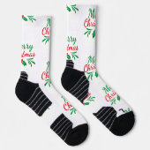 Kerstmis Gedrukt Atletisch Bemanning Ondergoed Sokken (Rechts)
