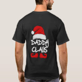 Kerstmis gedrukt T-shirt - Daddy Clause (Achterkant)