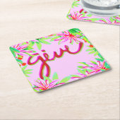 Kerstmis - Geef Kartonnen Onderzetters (Schuin)