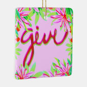 Kerstmis - Geef Keramisch Ornament (Rechts)