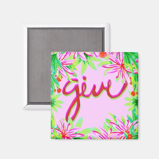Kerstmis - Geef Magneet (Voorkant / Achterkant)
