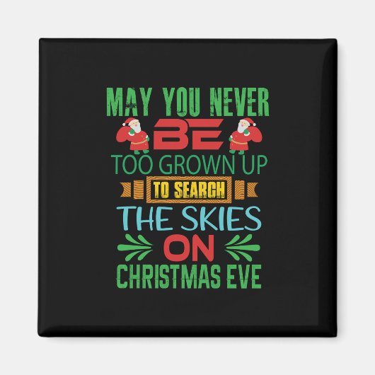 Kerstmis geeft de hemel op kerstavond magneet (Voorkant)