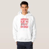 Kerstmis Geen L Trui Hoodie (Voorkant volledig)