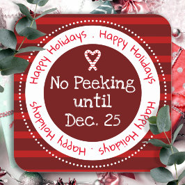 Kerstmis: geen Peking 25 december Vierkante Sticker