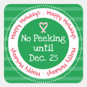 Kerstmis geen Peking December 25 Square Sticker (Voorkant)