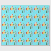 Kerstmis: geen porseleinkistrap cadeaupapier (Vlak)