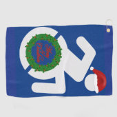 Kerstmis gehandicapten golfhanddoek (Horizontaal)