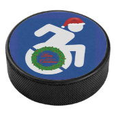 Kerstmis gehandicapten hockey puck (3/4)