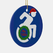 Kerstmis gehandicapten keramisch ornament (Rechts)