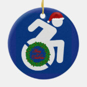 Kerstmis gehandicapten keramisch ornament (Achterkant)