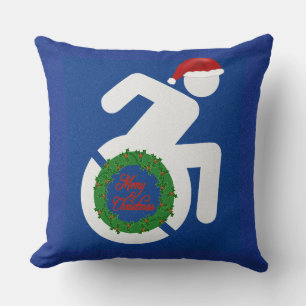 Kerstmis gehandicapten kussen