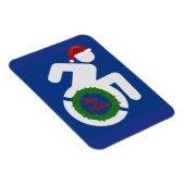 Kerstmis gehandicapten magneet (Rechterzijde)