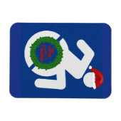 Kerstmis gehandicapten magneet (Horizontaal)