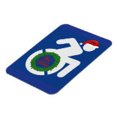 Kerstmis gehandicapten magneet (Linkerzijde)