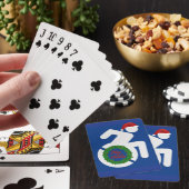 Kerstmis gehandicapten pokerkaarten (Insitu)