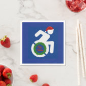 Kerstmis gehandicapten servet (Insitu)