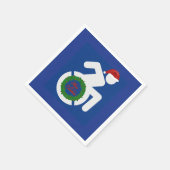 Kerstmis gehandicapten servet (Hoek)