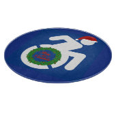 Kerstmis gehandicapten snijplank (Hoek)