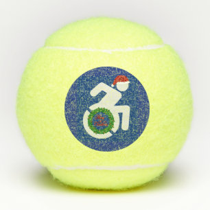 Kerstmis gehandicapten tennisballen
