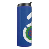 Kerstmis gehandicapten thermosbeker (Gedraaid links)