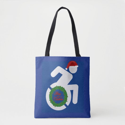Kerstmis gehandicapten tote bag (Voorkant)