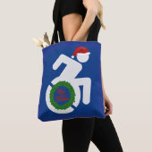Kerstmis gehandicapten tote bag (Dichtbij)