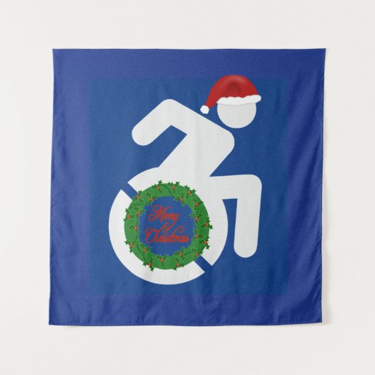 Kerstmis gehandicapten wandkleed (Voorkant)