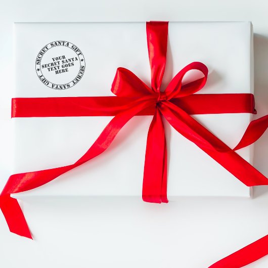 Kerstmis Geheim Santa Gift Exchange Custom Rubberstempel