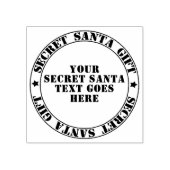Kerstmis Geheim Santa Gift Exchange Custom Rubberstempel (Afrduk)