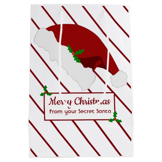 Kerstmis Geheime kerstcadeautas voor kerstmis Medium Cadeauzakje (Achterkant)