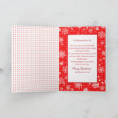 Kerstmis, Geheime Vriend, de Rode Deur van het Kaart (Binnen)