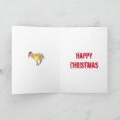 Kerstmis Geit Santa Kaart (Binnen)