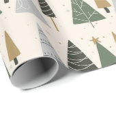 Kerstmis gekleurde Noel Kerstmis Cadeaupapier (Rol Hoek)