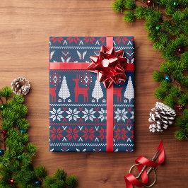 Kerstmis gekleurde Noel Kerstmis Cadeaupapier