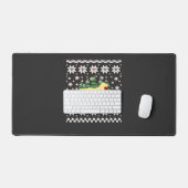 Kerstmis Gele Labrado Silhouet Kerstman Hoed Cla Bureaumat (Keyboard & Muis)