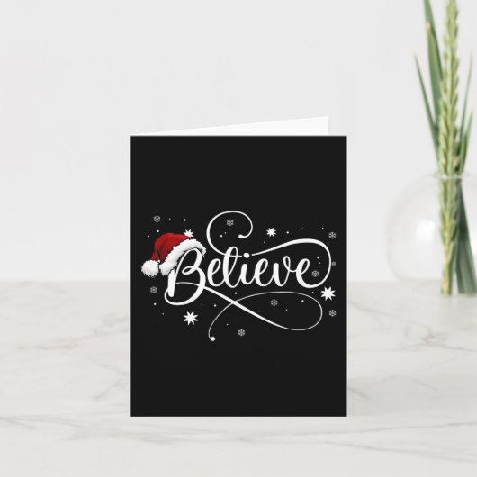 Kerstmis - Geloof in Kerstman Geloof in Kerstmis Kaart (Voorkant)
