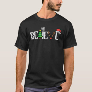 Kerstmis Geloof Kerstman Jongens Meisjes Kinder Je T-shirt