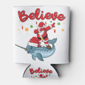 Kerstmis gelooft dat santa een verhaaltje is met s blikjeskoeler (Voorkant)