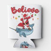 Kerstmis gelooft dat santa een verhaaltje is met s blikjeskoeler (Achterkant)