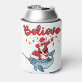 Kerstmis gelooft dat santa een verhaaltje is met s blikjeskoeler (Blikje Achterkant)